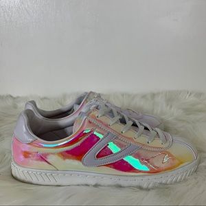 Tretorn x J. Crew White Iridescent Sneakers ✨